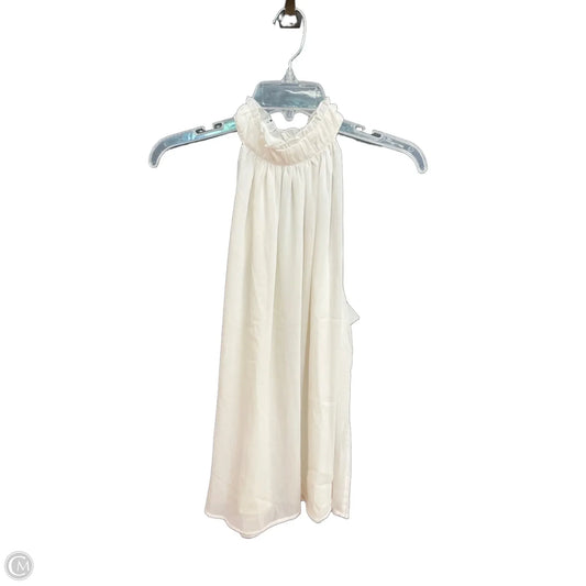 Top Sleeveless By H&m In White, Size: M