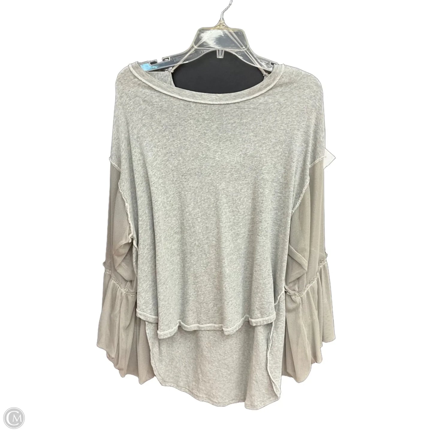 Top Long Sleeve By Free People In Grey, Size: Sp