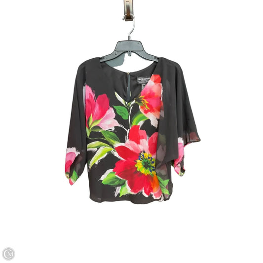 Top Short Sleeve By Frank Lyman In Black, Size: L