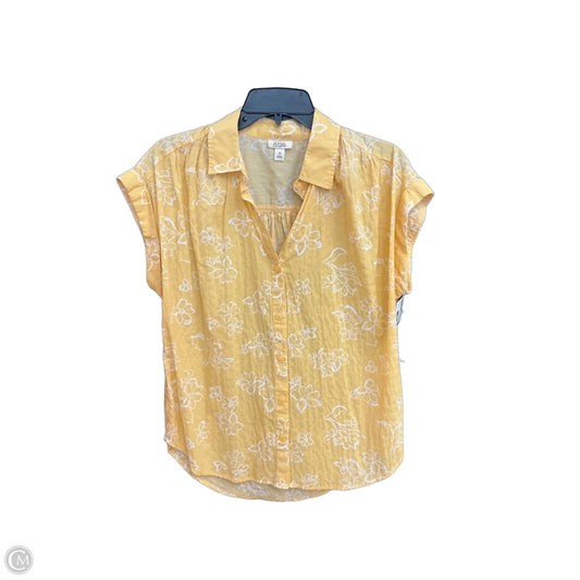 Top Short Sleeve By Ana In Yellow, Size: Xs