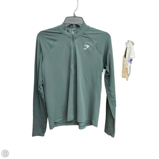 Athletic Jacket By Gym Shark In Green, Size: L