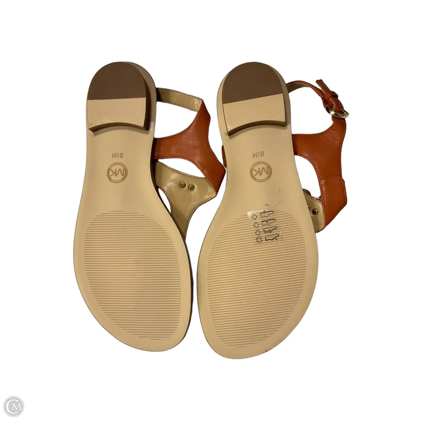Sandals Designer By Michael Kors In Orange, Size: 8.5