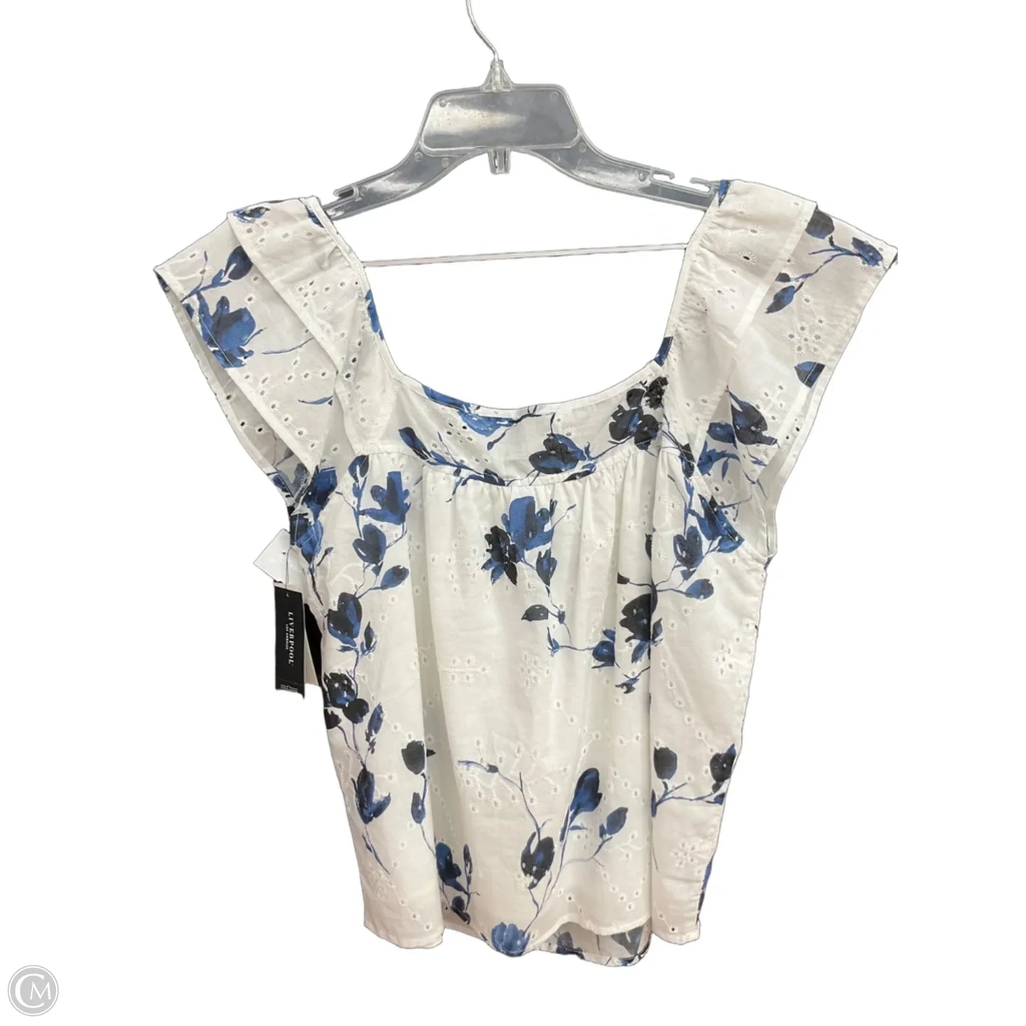 Top Sleeveless By Liverpool In White, Size: S