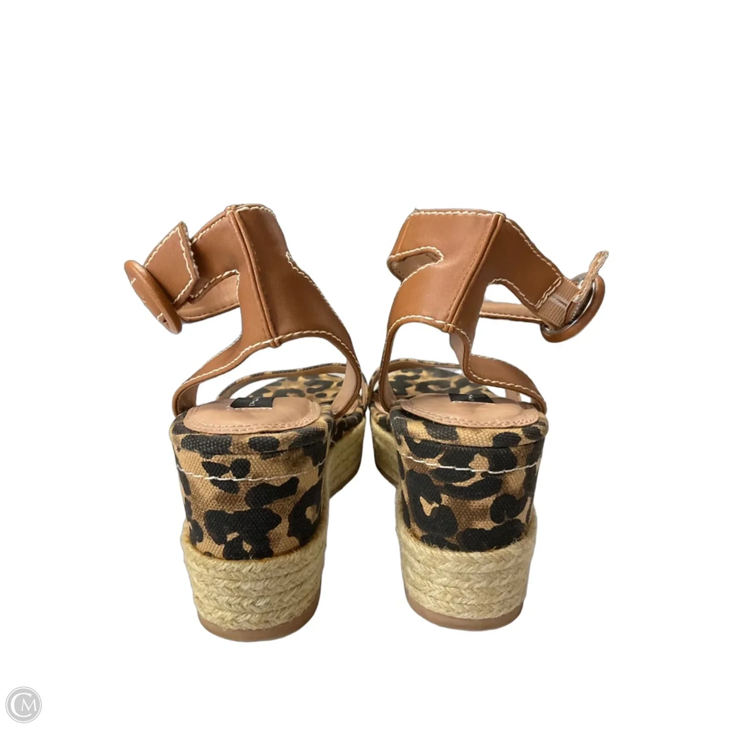 Sandals Heels Wedge By Steve Madden In Animal Print, Size: 8.5