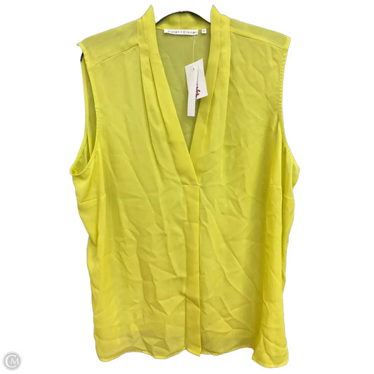 Top Sleeveless By Violet And Claire In Yellow, Size: 2x