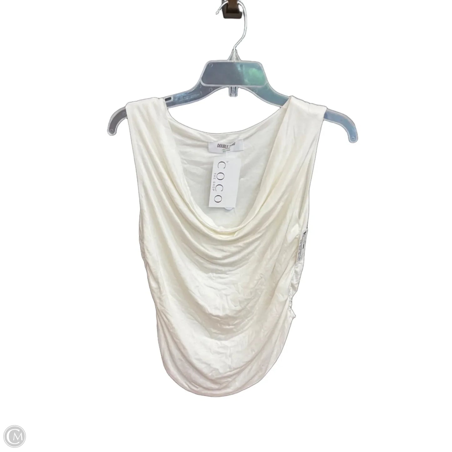 Top Sleeveless By Cmc In White, Size: L