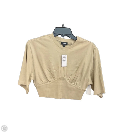 Top Short Sleeve By Express In Green, Size: Xs