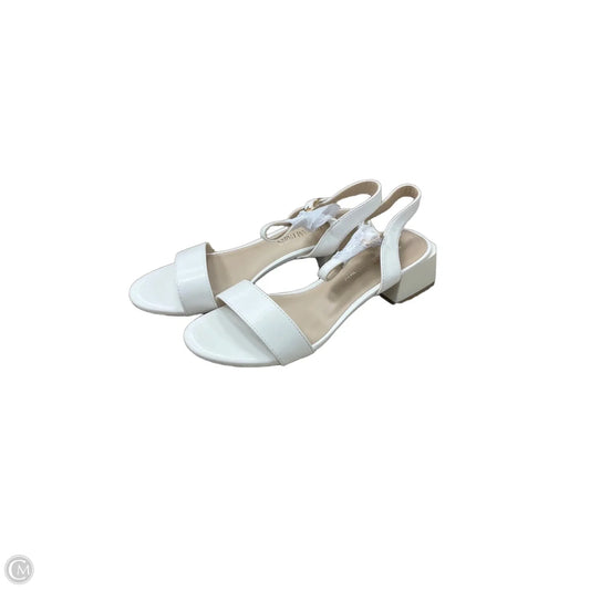 Sandals Heels Block By Dream Pairs In White, Size: 6.5
