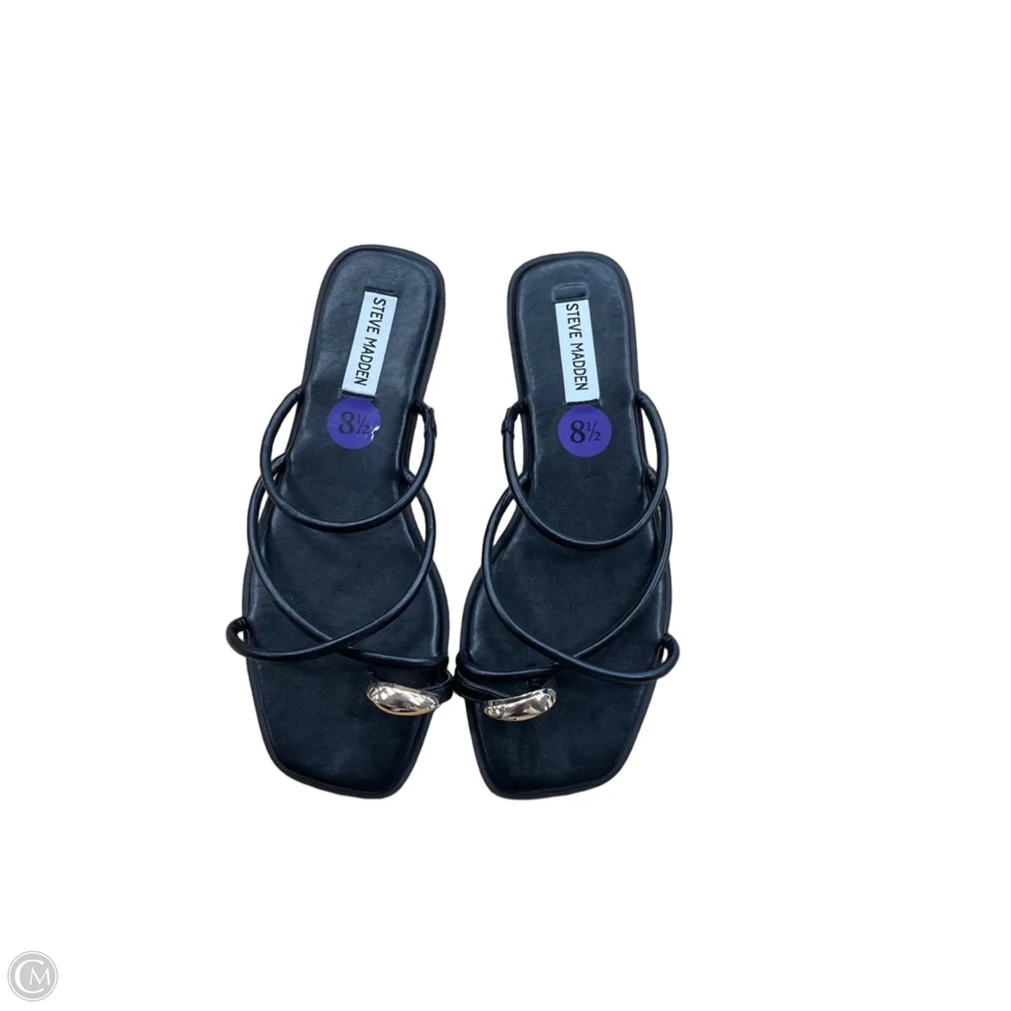 Sandals Flats By Steve Madden In Black, Size: 8.5