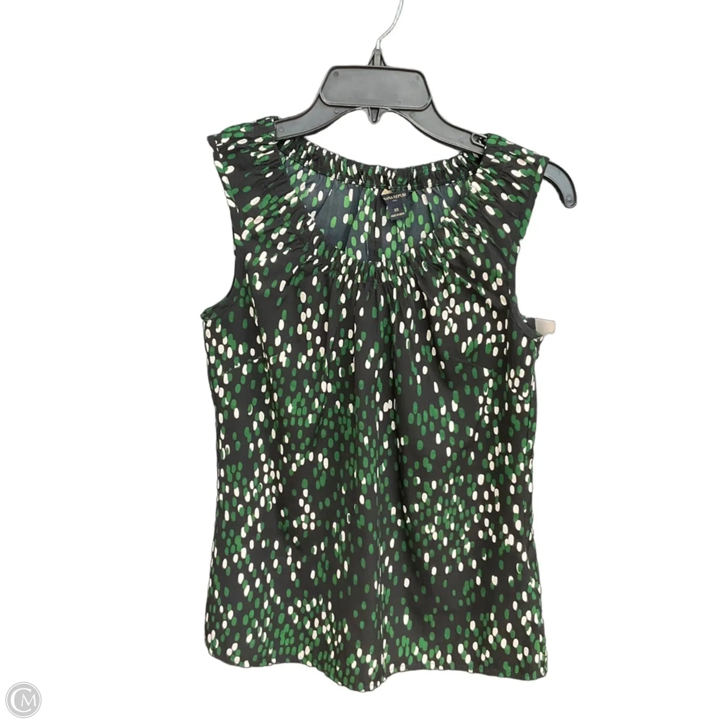 Top Sleeveless By Banana Republic In Green, Size: Xs