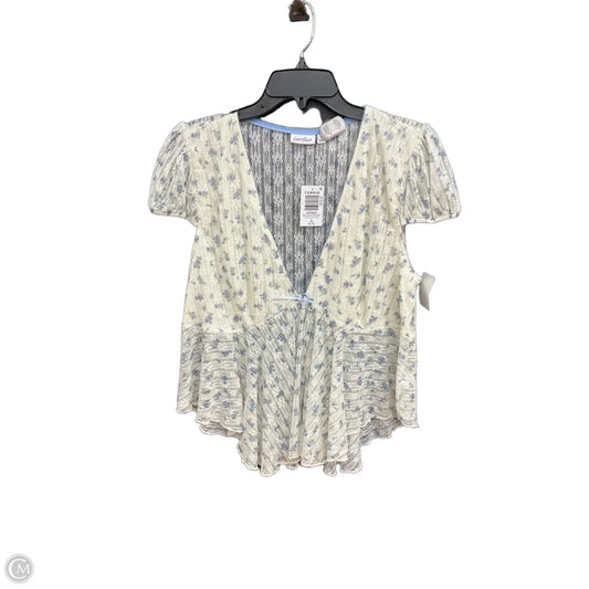 Top Short Sleeve By Cmc In Floral Print, Size: 1x