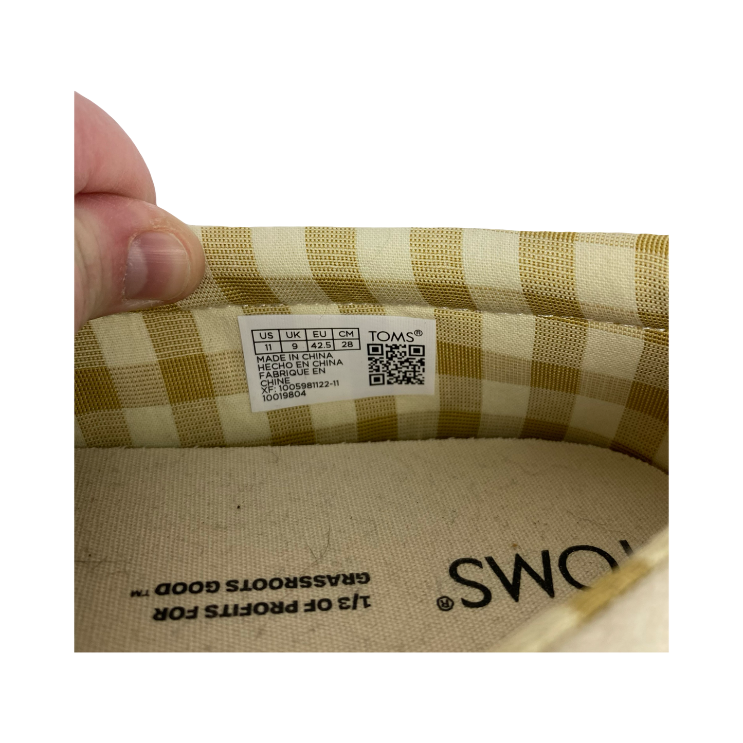 Shoes Flats By Toms In Tan, Size:11