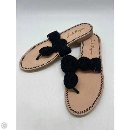 Sandals Flats By Jack Rogers In Black, Size: 10