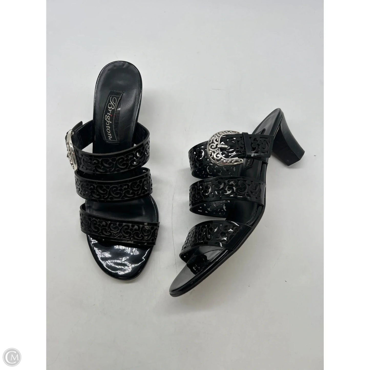 Sandals Heels Block By Brighton In Black, Size: 8