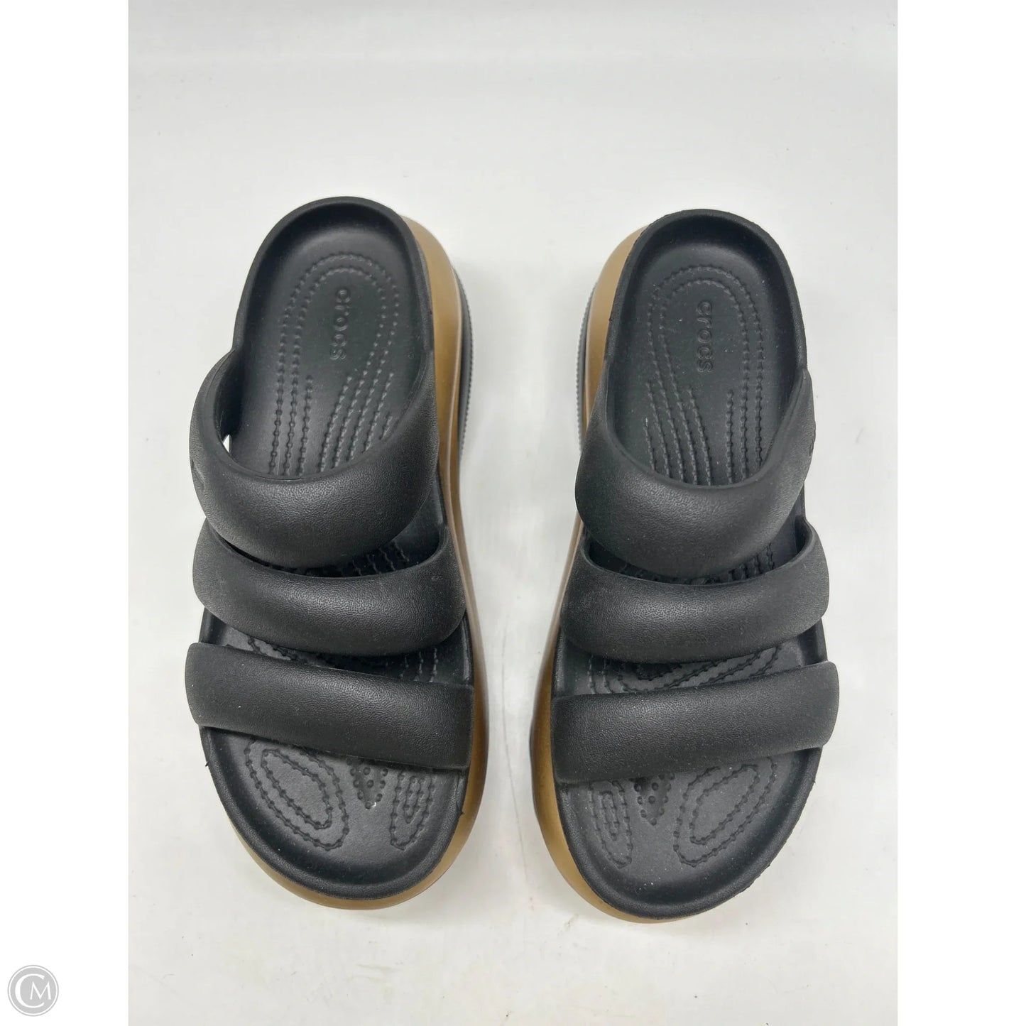 Sandals Sport By Crocs In Black, Size: 8