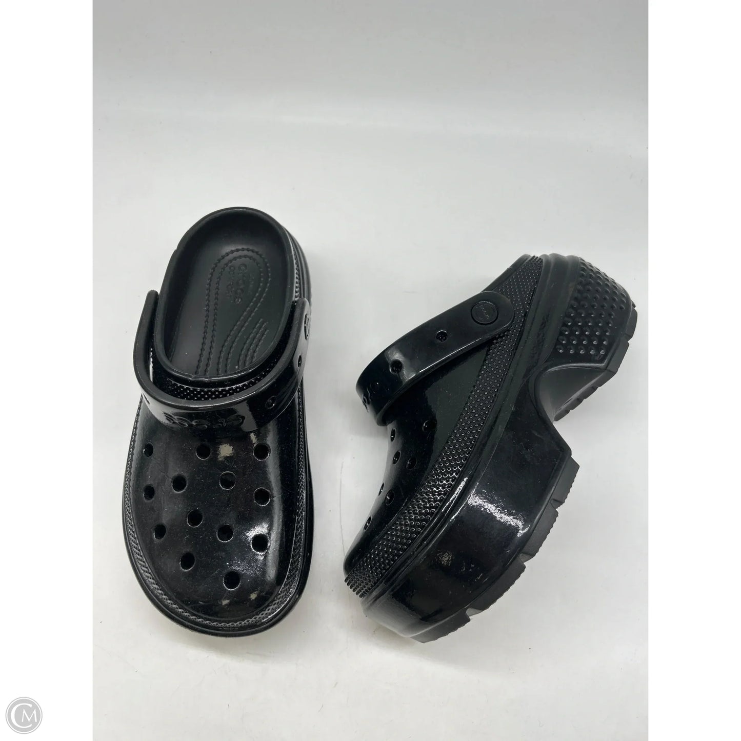 Sandals Sport By Crocs In Black, Size: 8