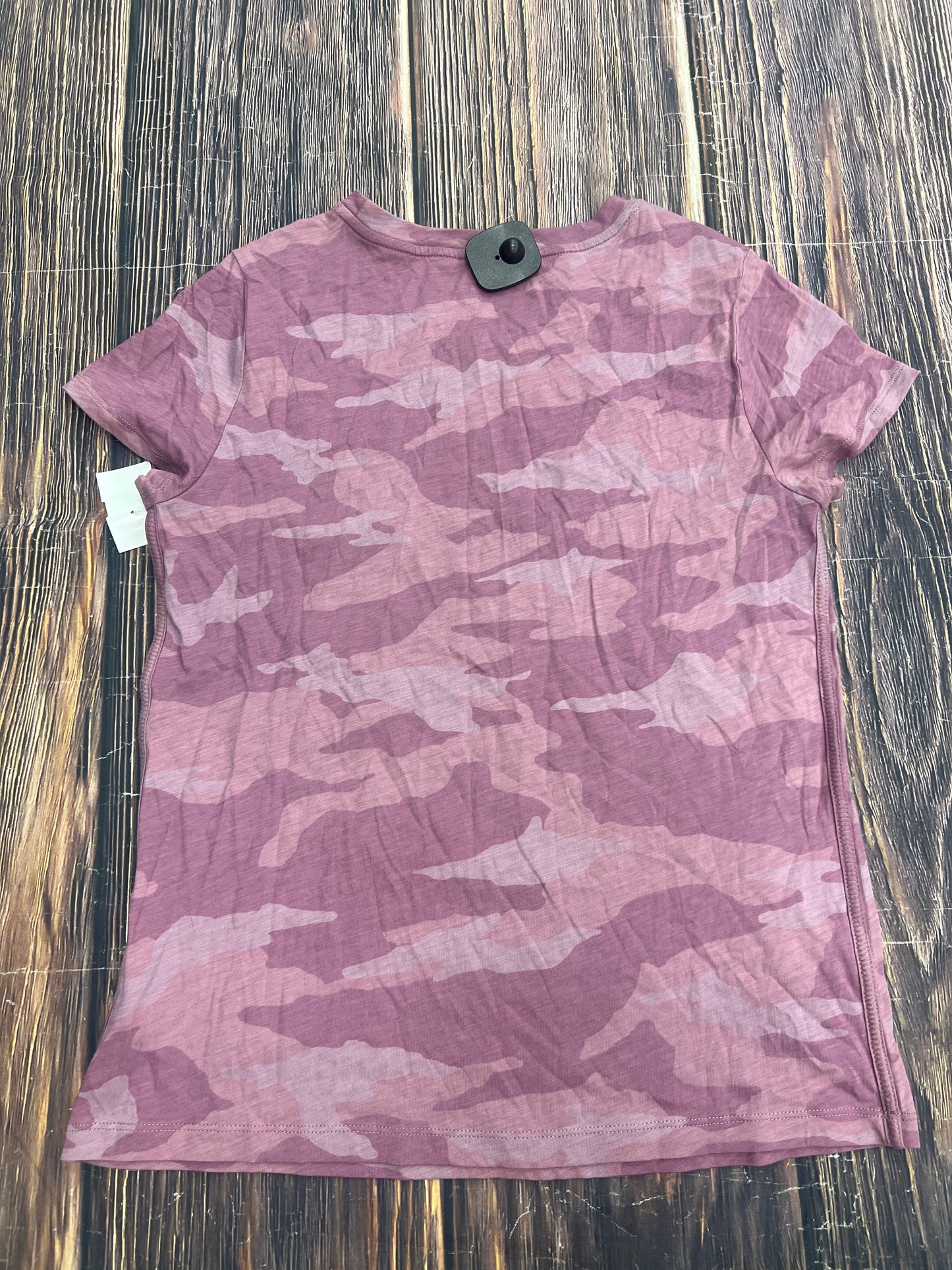 Camouflage Print Top Short Sleeve Basic Athleta, Size S