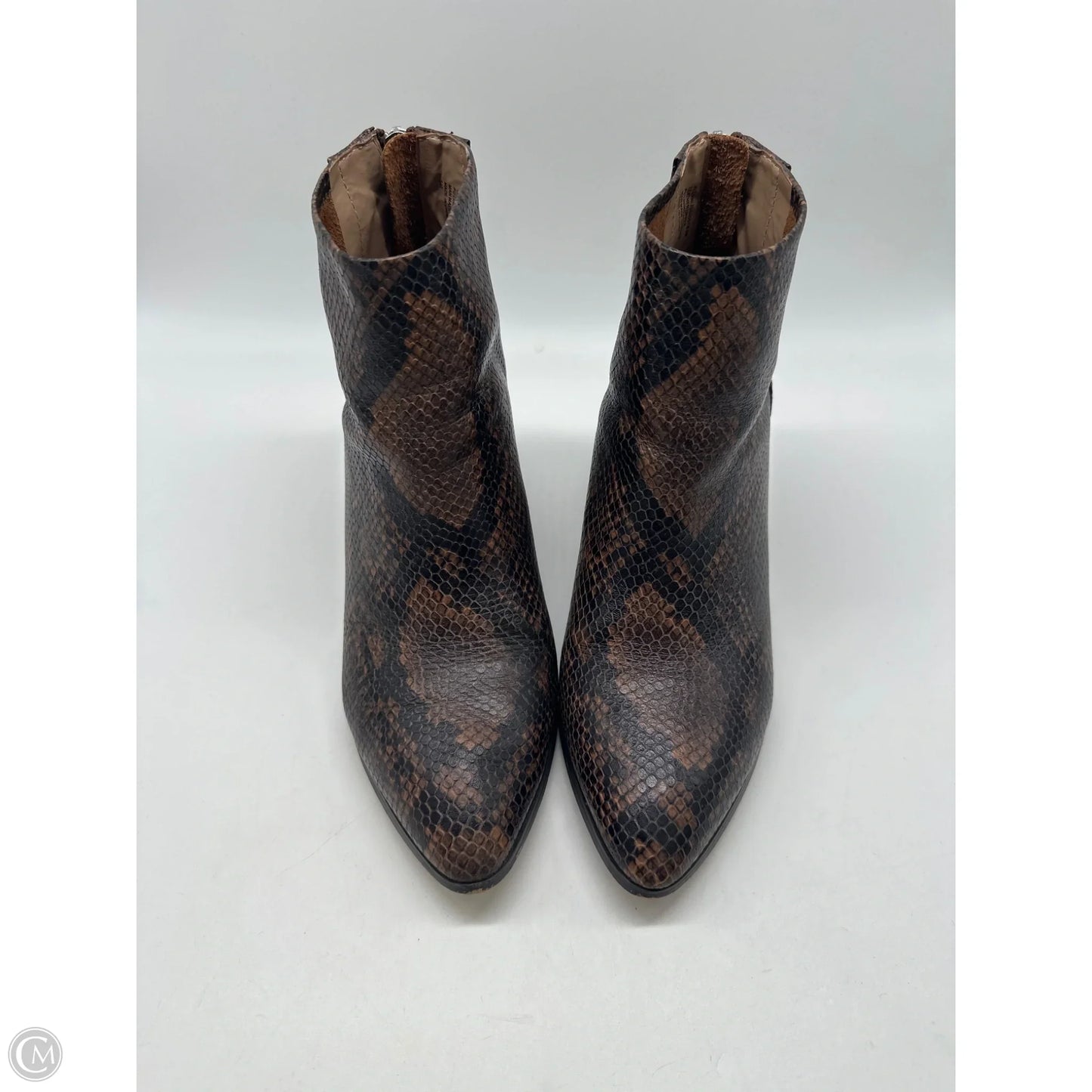 Boots Ankle Heels By Steve Madden In Brown, Size: 8.5