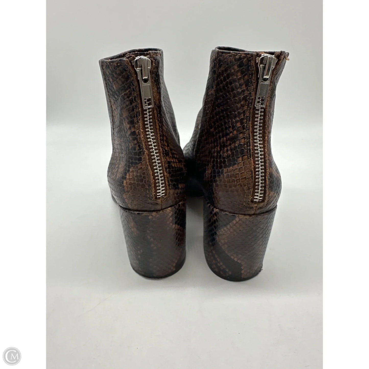 Boots Ankle Heels By Steve Madden In Brown, Size: 8.5