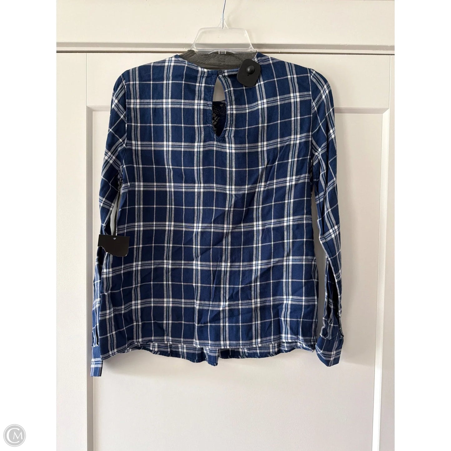 Top Long Sleeve By Simply Vera In Blue, Size: S