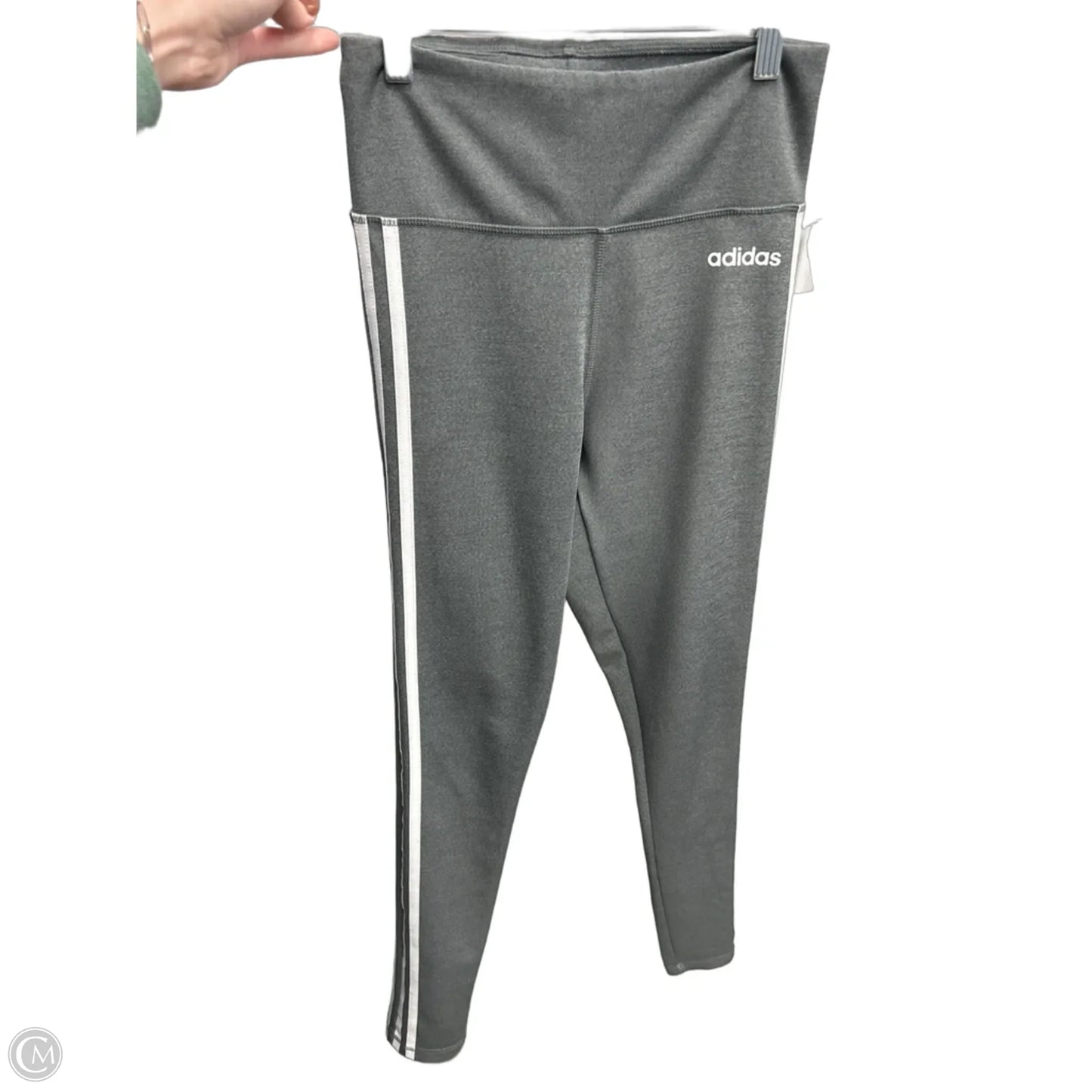 Athletic Pants By Adidas In Grey, Size: S