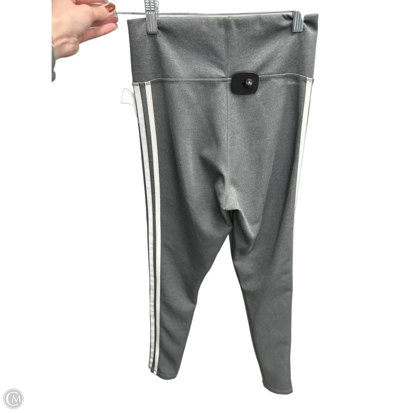Athletic Pants By Adidas In Grey, Size: S