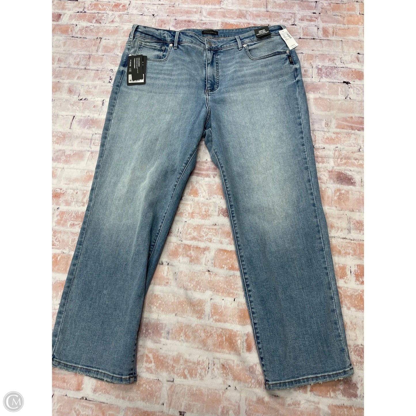 Jeans Straight By Silver In Blue Denim, Size: 20