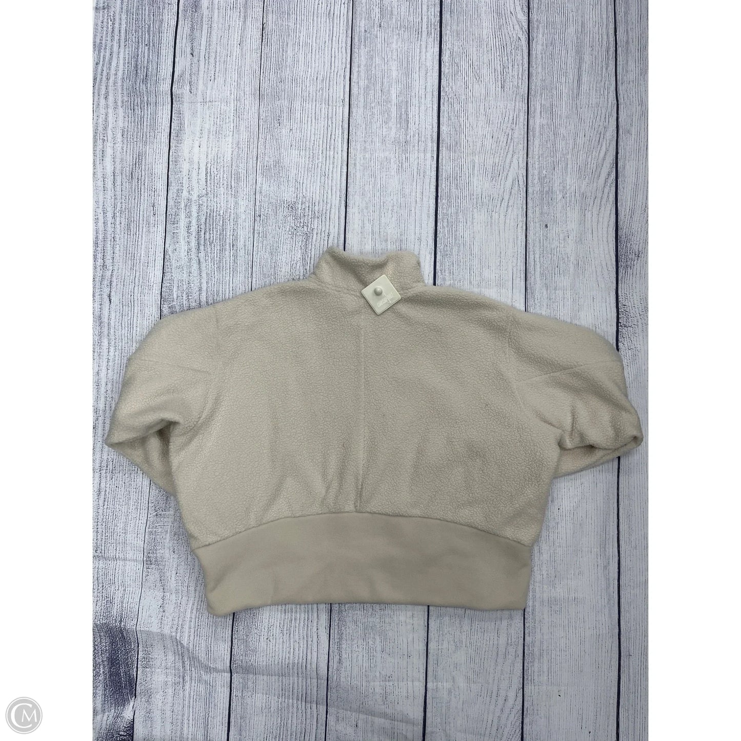 Jacket Fleece By Adidas In Ivory, Size: 3x