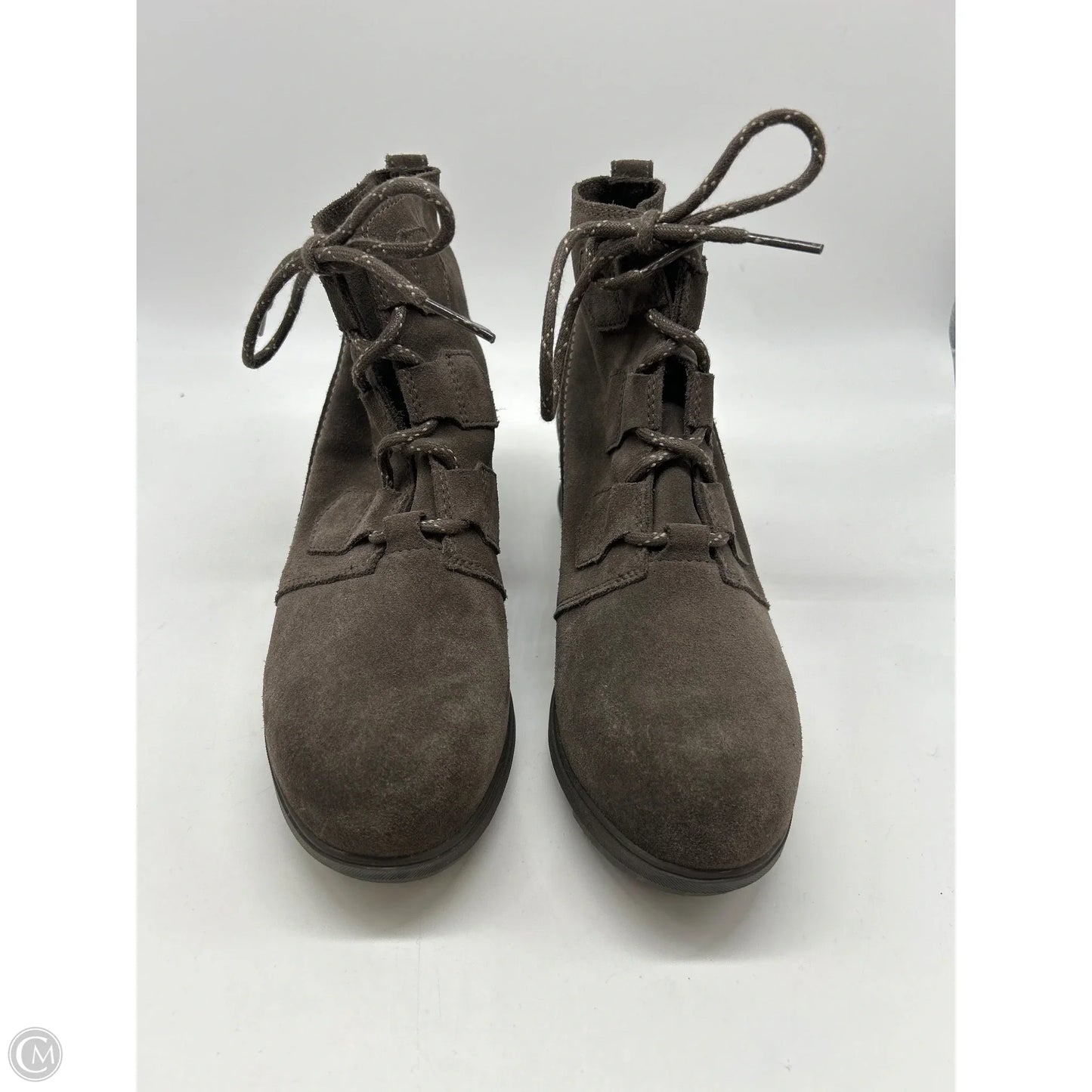 Boots Ankle Heels By Sorel In Grey, Size: 9