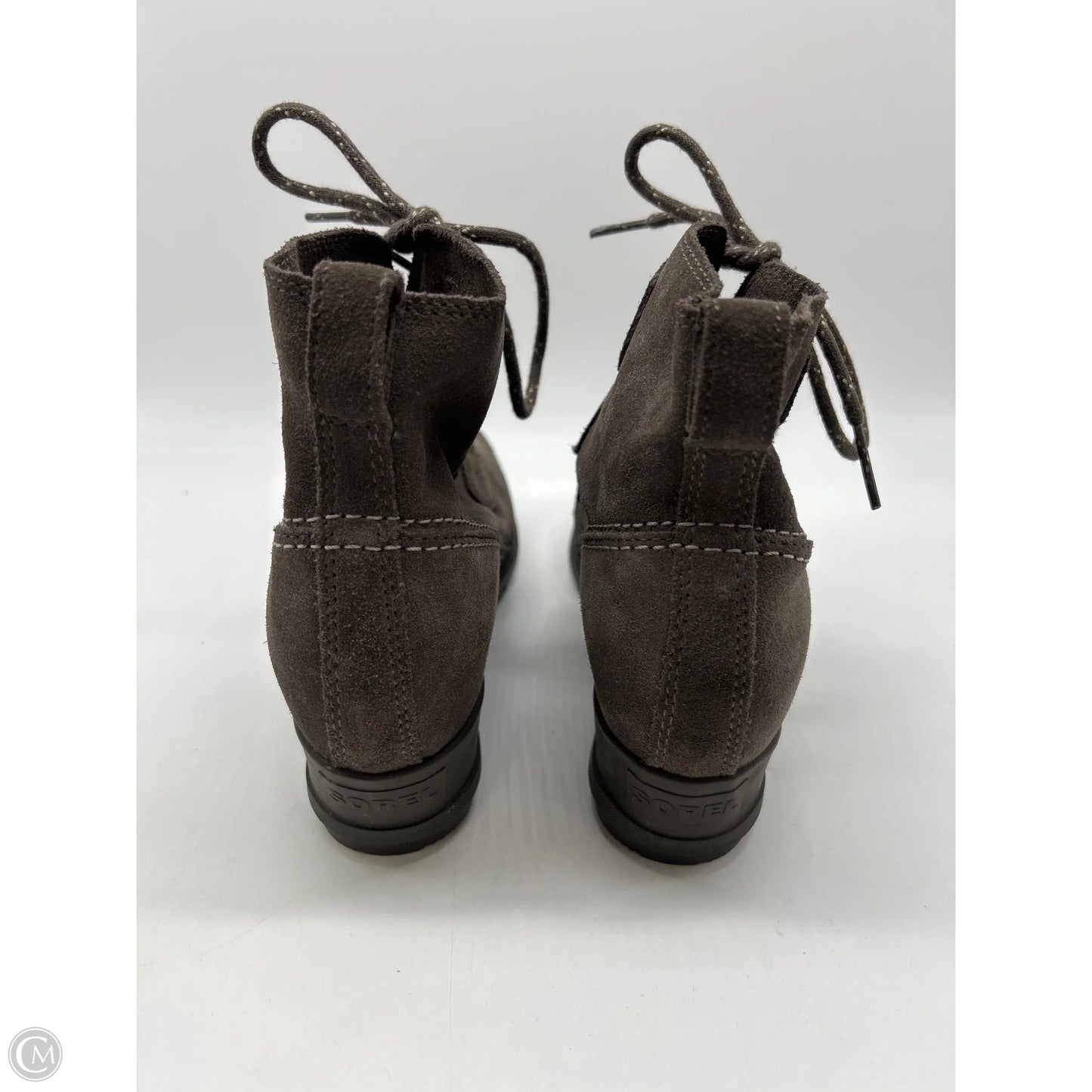 Boots Ankle Heels By Sorel In Grey, Size: 9