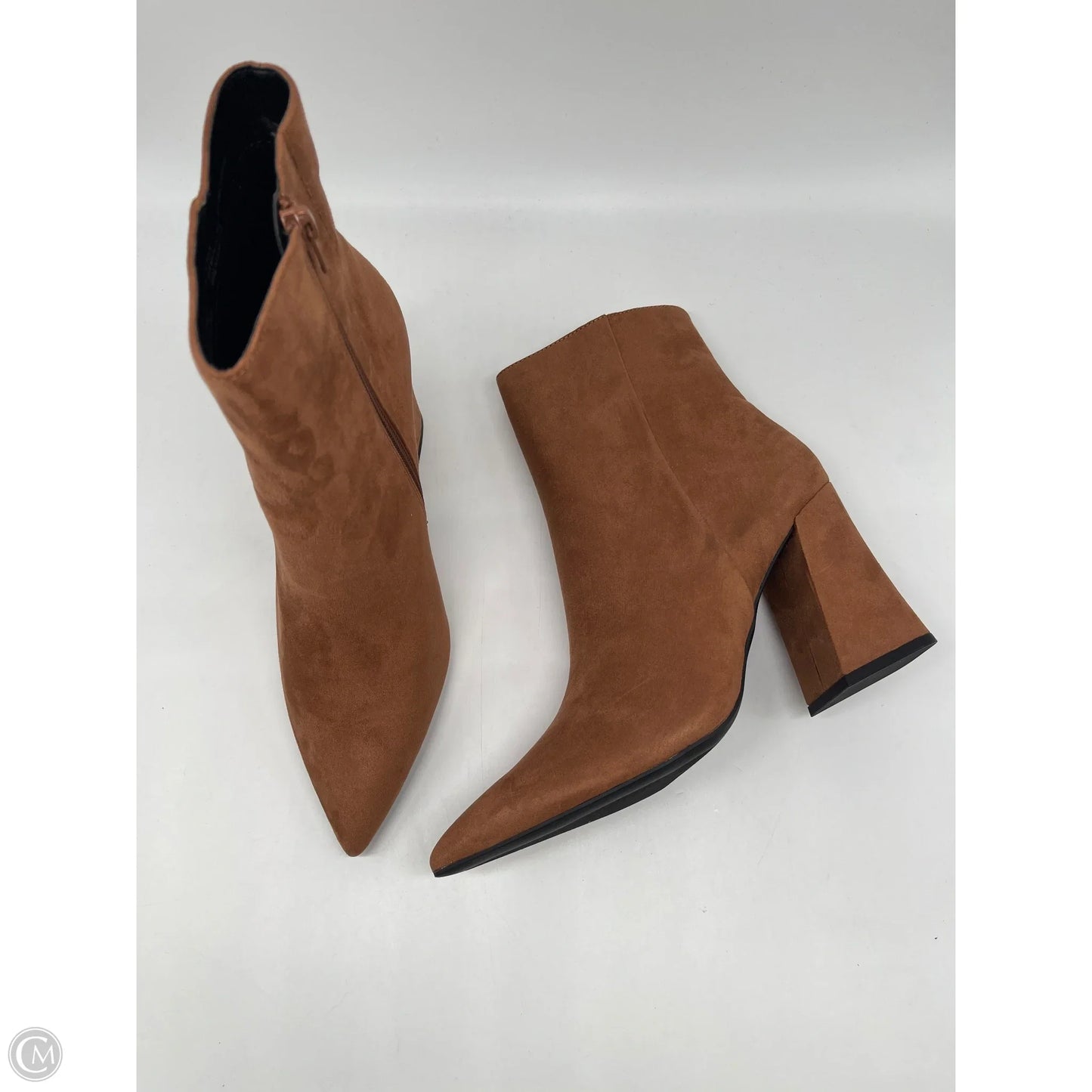 Boots Ankle Heels By Madden Girl In Brown, Size: 10
