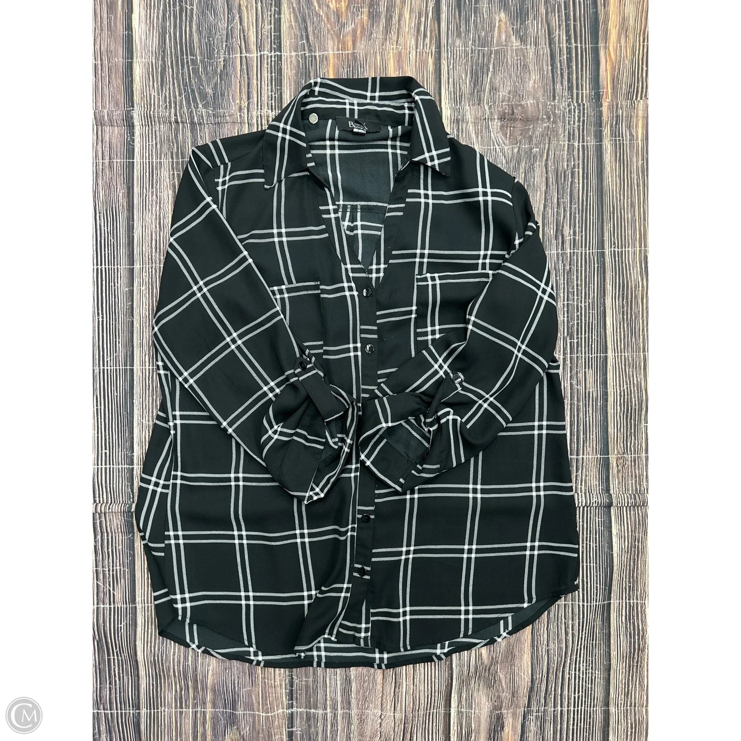 Top Long Sleeve By Bcx In Black, Size: L
