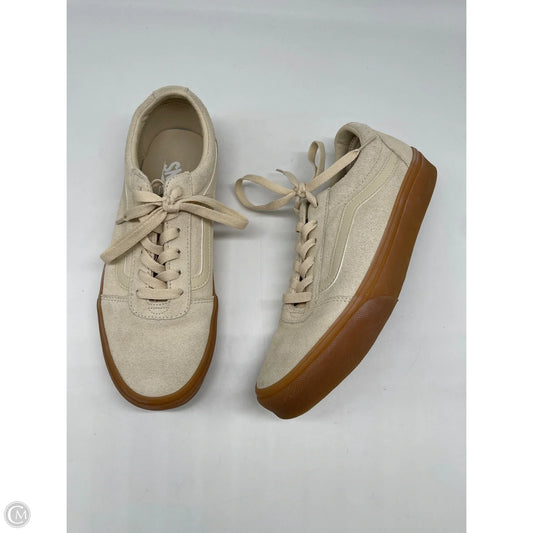 Shoes Athletic By Vans In Ivory, Size: 9.5