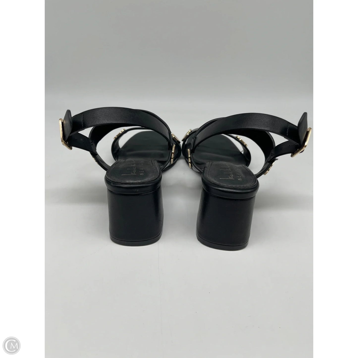 Sandals Heels Block By Nicole Miller In Black, Size: 7.5