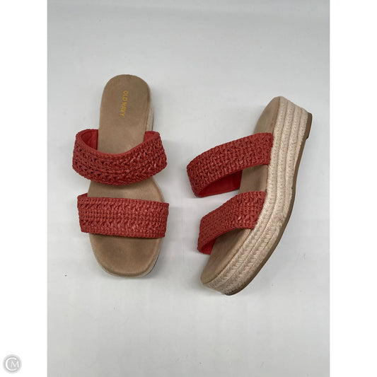 Sandals Flats By Old Navy In Orange, Size: 8
