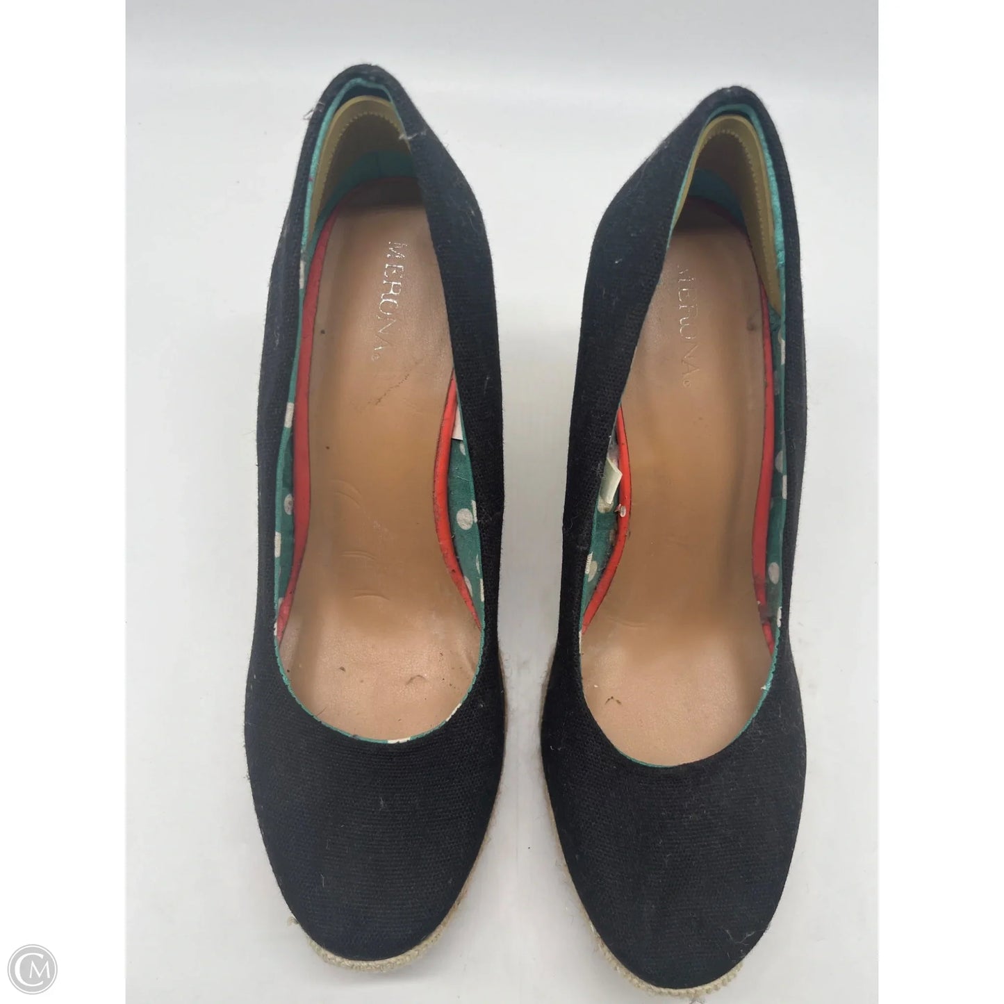 Shoes Heels Wedge By Merona In Black, Size: 8