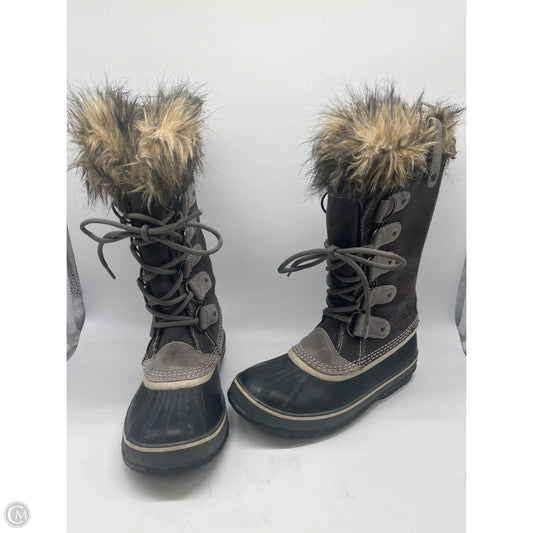 Boots Mid-calf Flats By Sorel In Grey, Size: 8.5