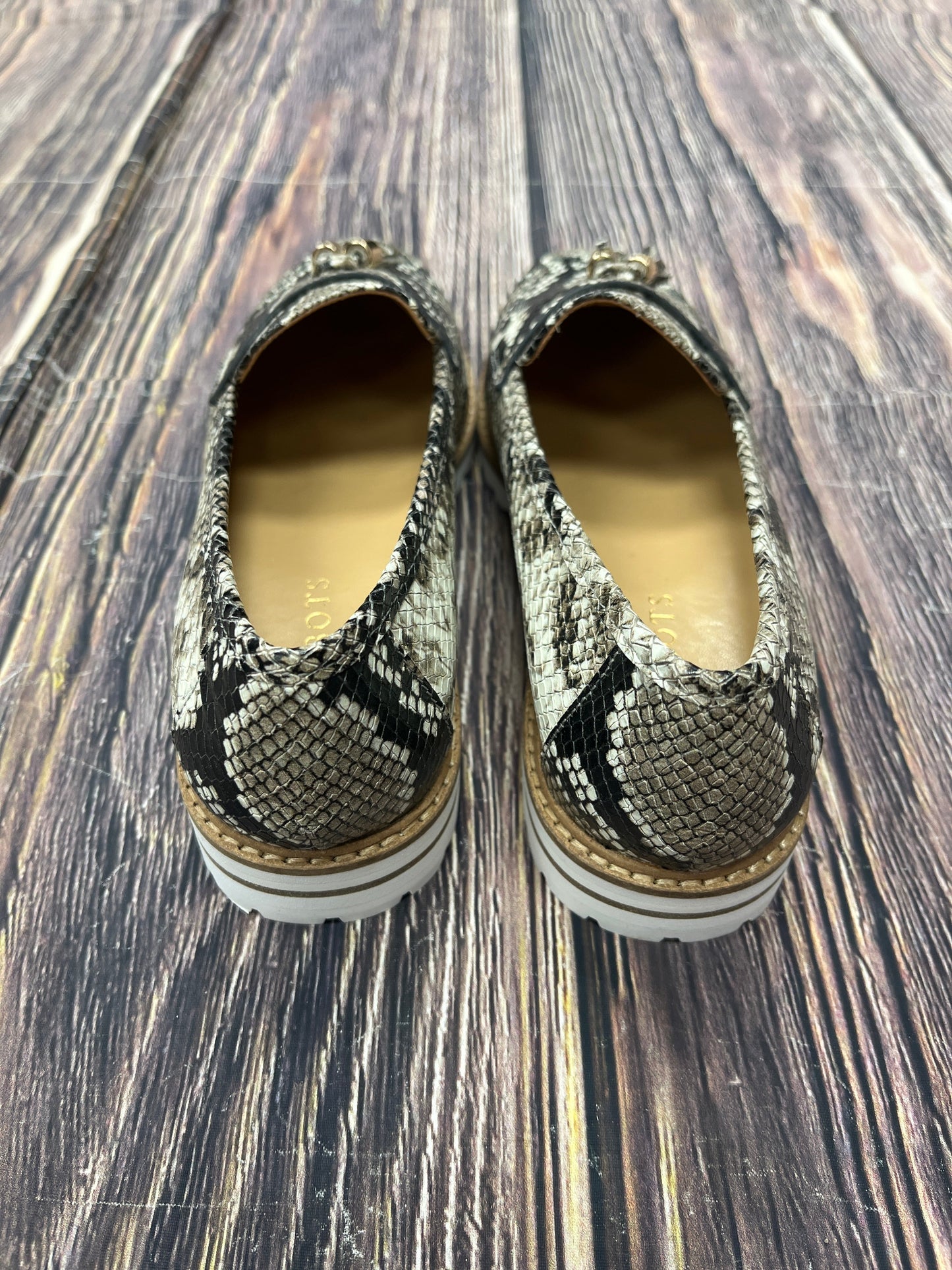 Snakeskin Print Shoes Flats Talbots, Size 7
