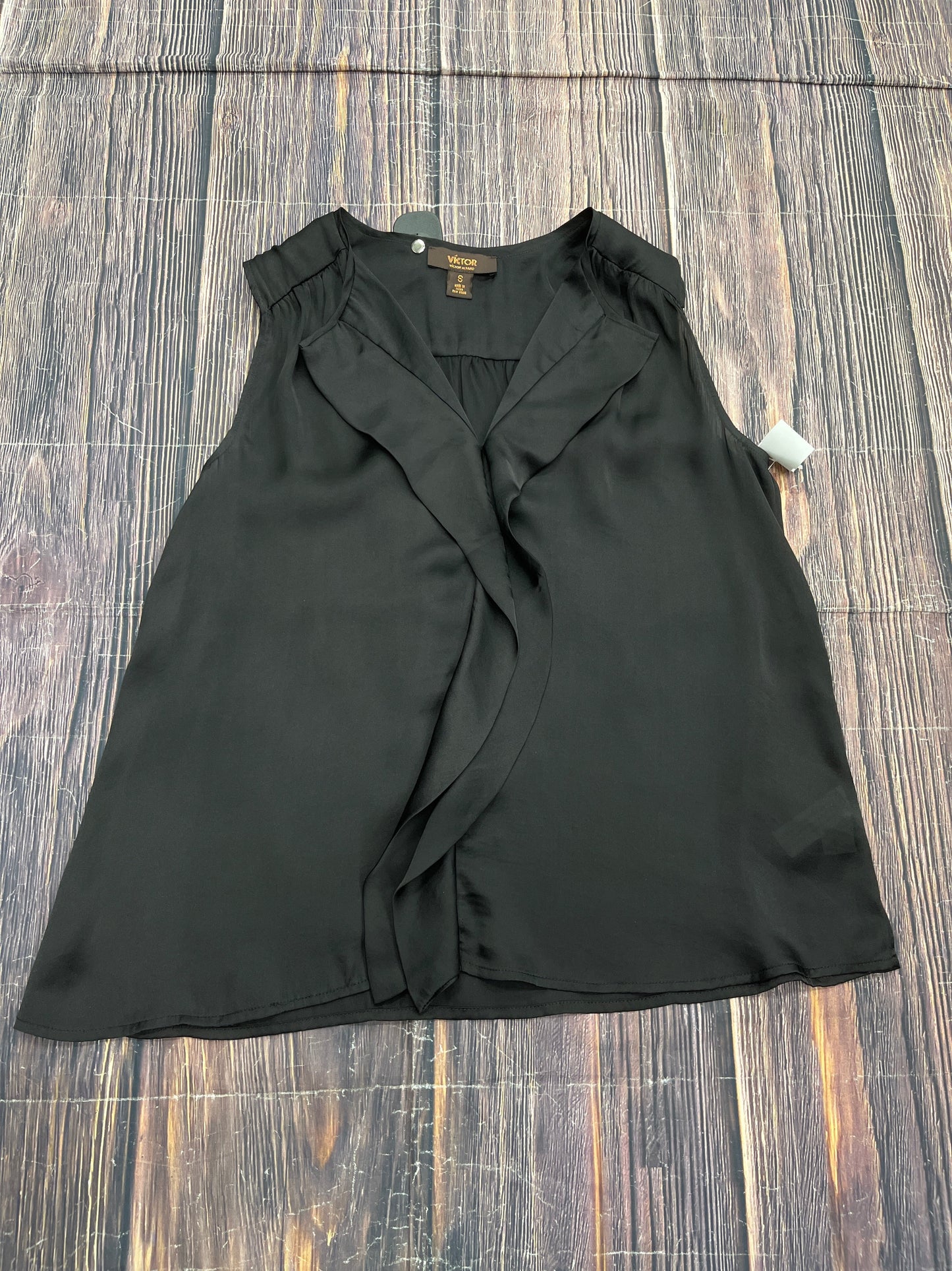 Top Sleeveless By Clothes Mentor In Black, Size: S