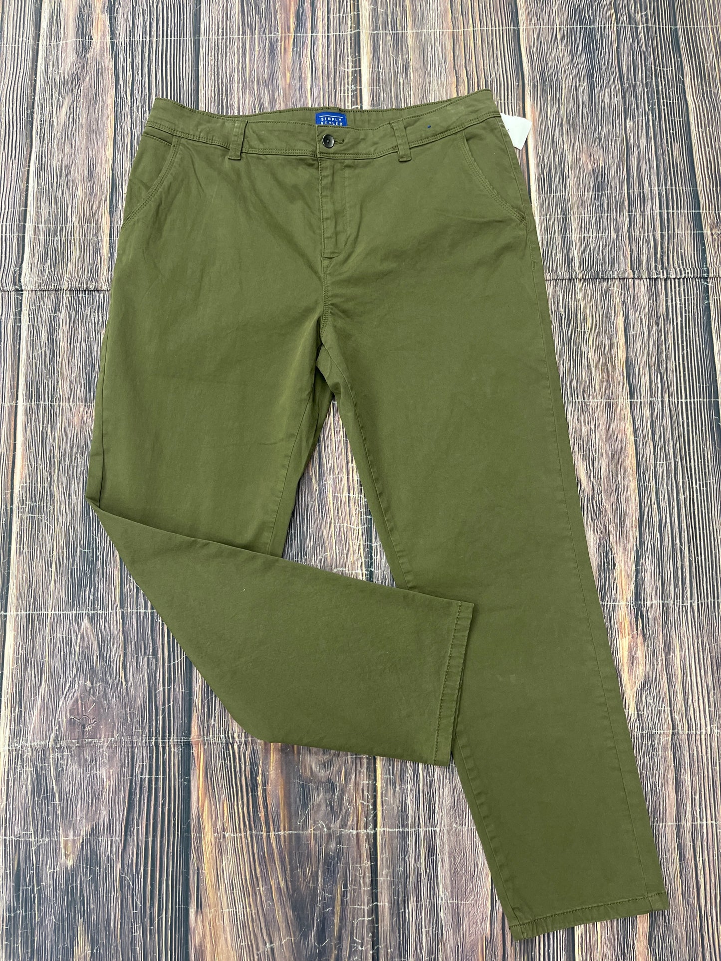 Pants Chinos & Khakis By Simply Styled In Green, Size: 10