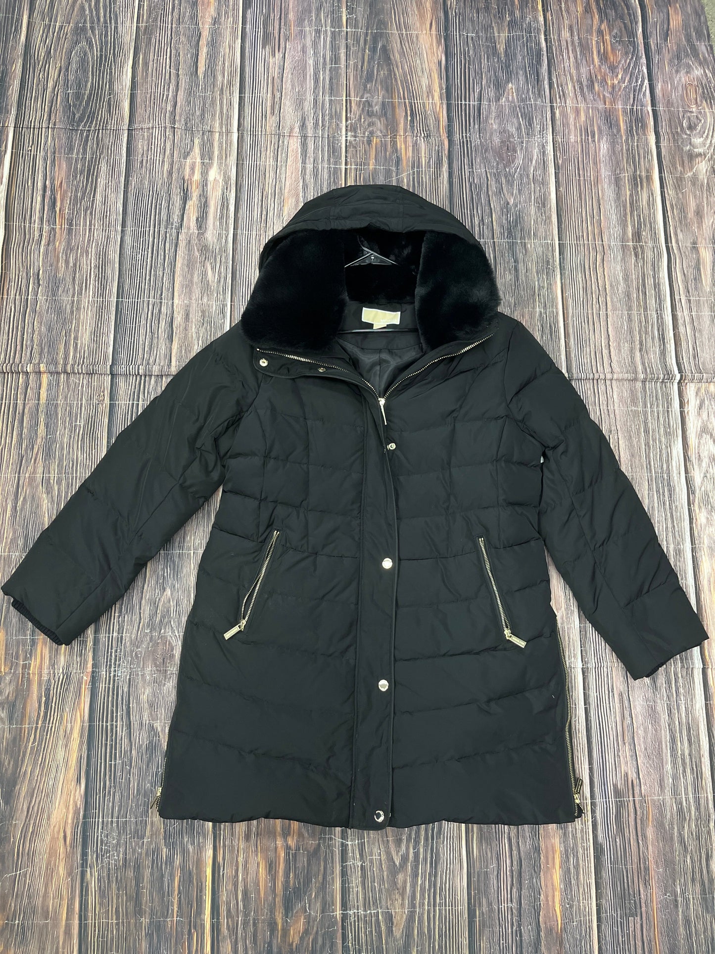 Coat Parka By Michael By Michael Kors In Black, Size: Xl