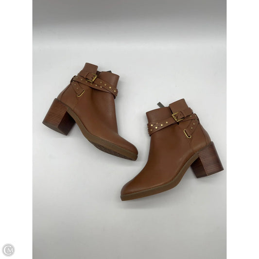 Boots Ankle Heels By Michael By Michael Kors In Brown, Size: 6