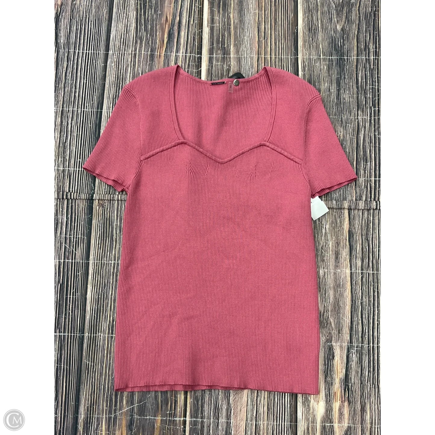 Top Short Sleeve By Elie Tahari In Pink, Size: L