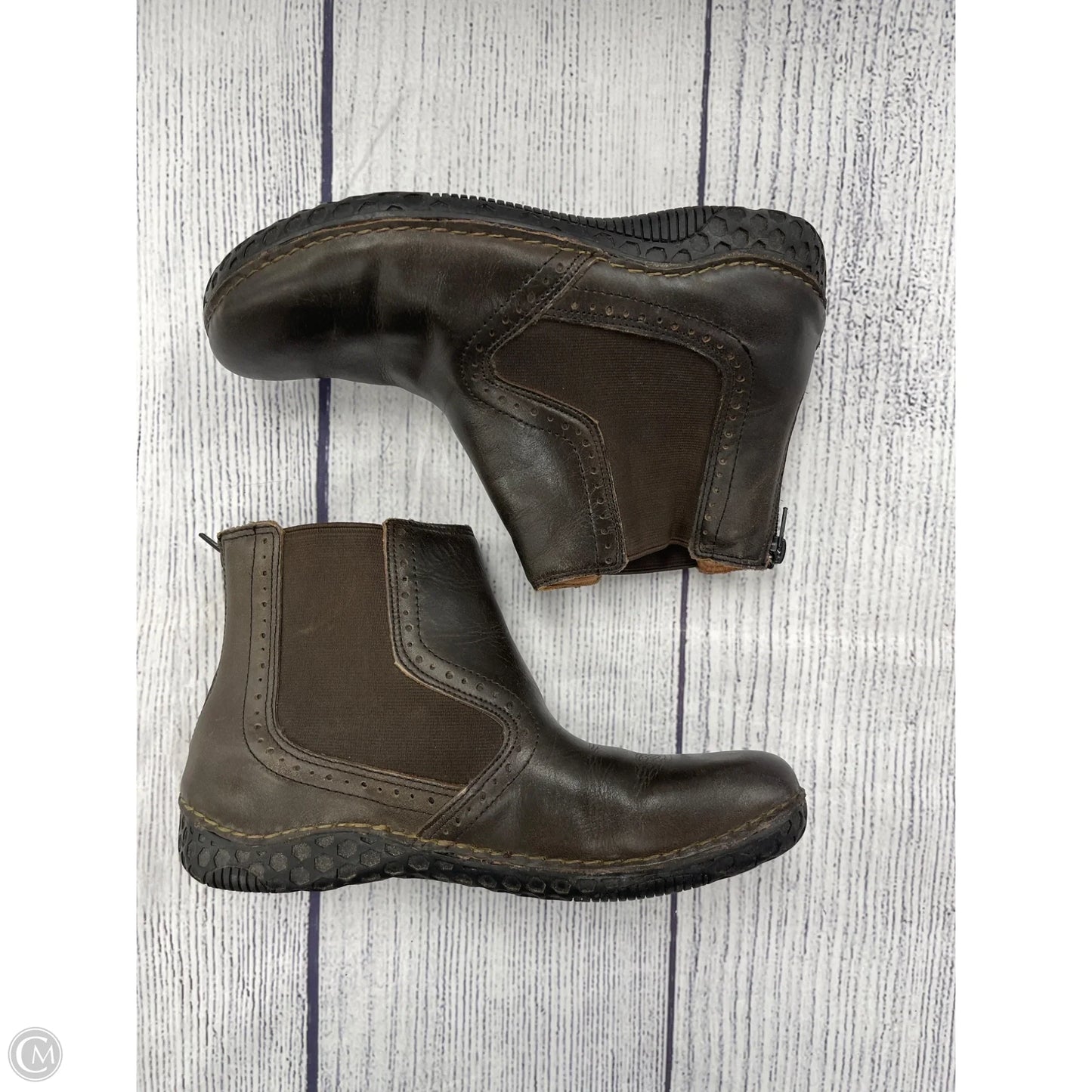 Boots Ankle Flats By Alegria In Brown, Size: 10.5