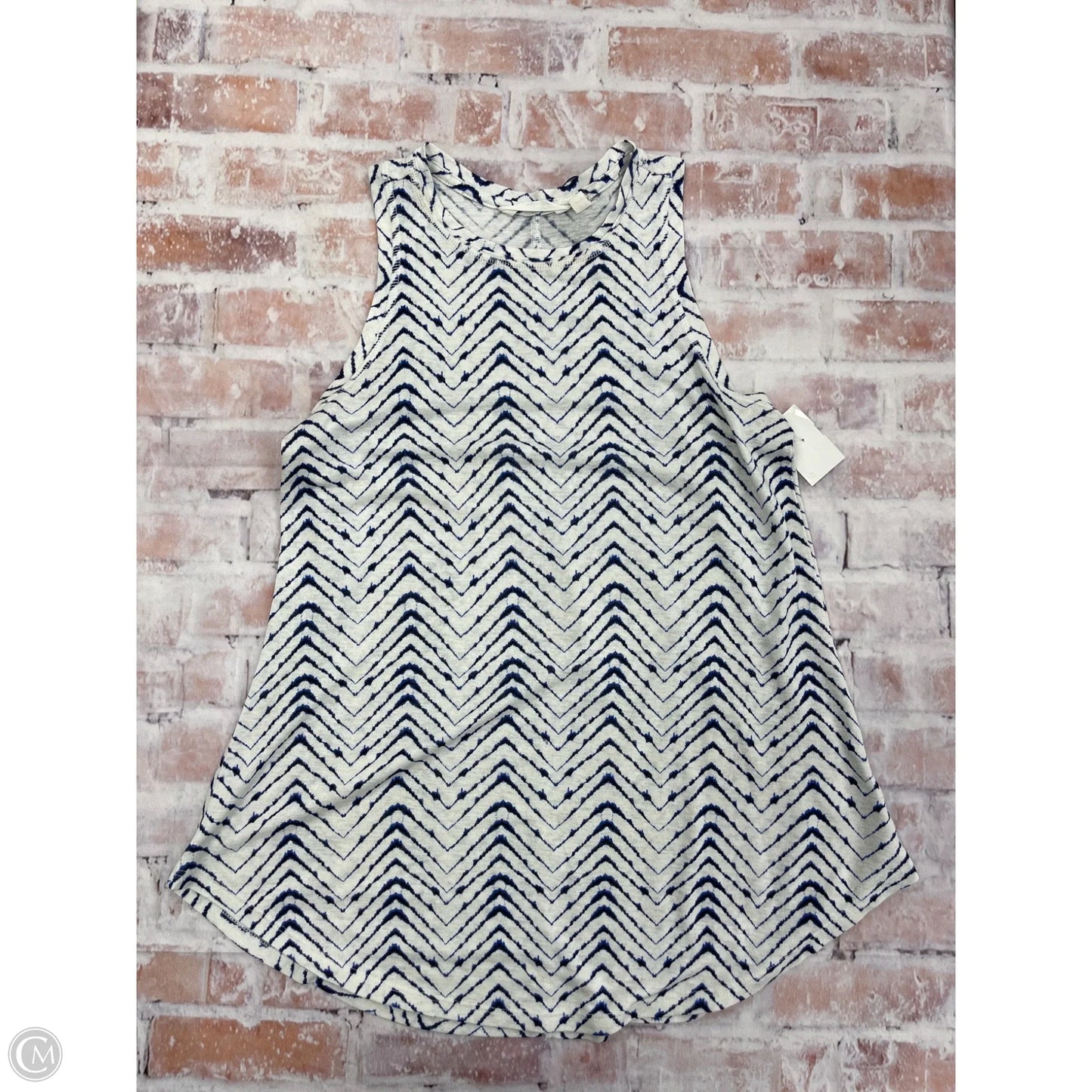 Tank Top By Athleta In Blue & White, Size: S