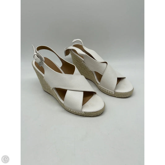 Sandals Heels Wedge By Apt 9 In White, Size: 8