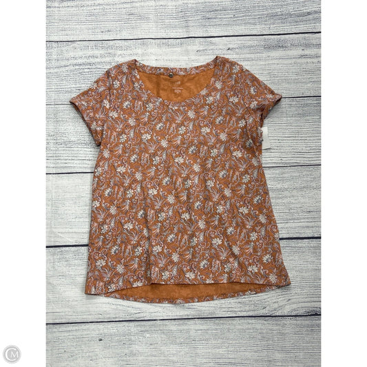 Top Short Sleeve By J. Jill In Orange, Size: Xs