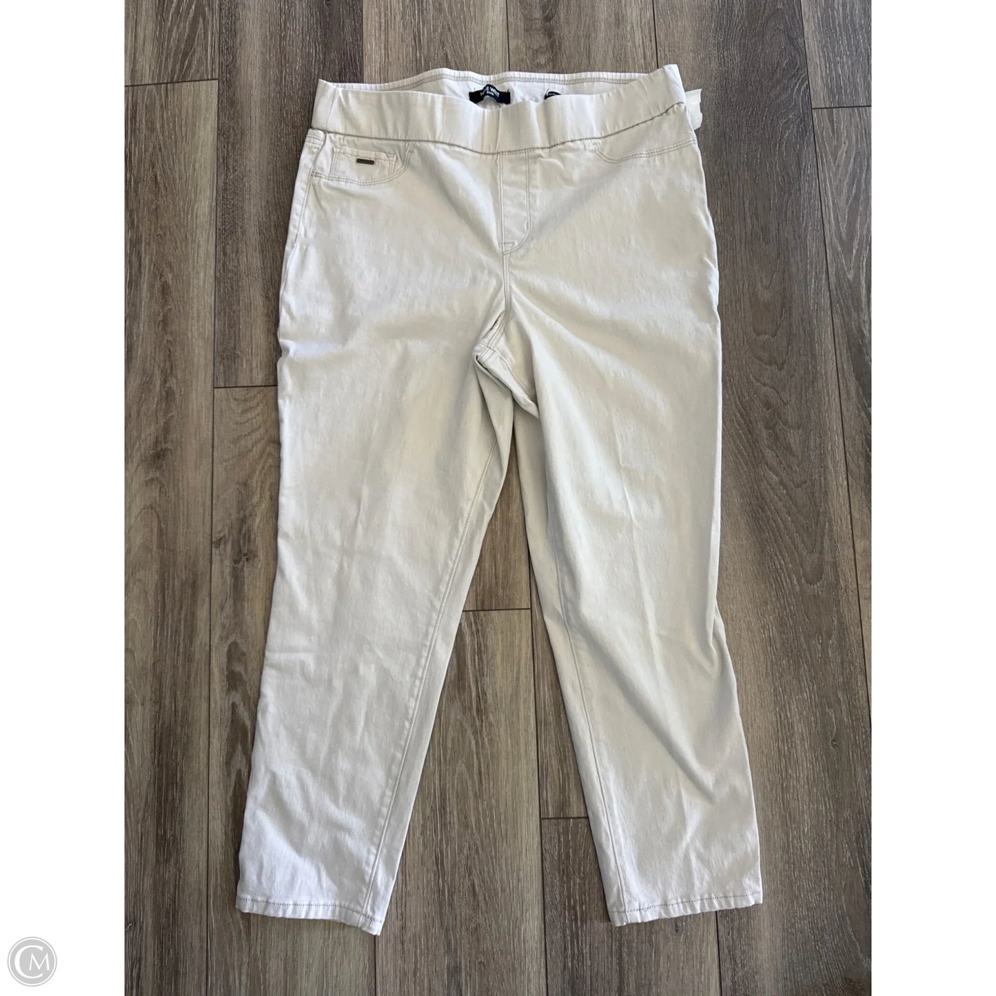 Pants Cropped By Nine West In Cream, Size: 16