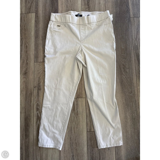 Pants Cropped By Nine West In Cream, Size: 16