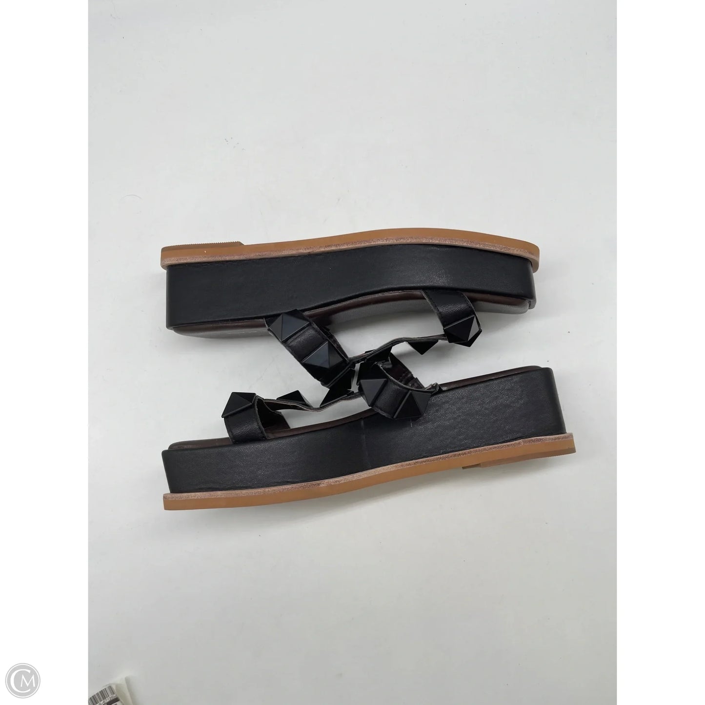 Sandals Heels Platform By Clothes Mentor In Black, Size: 9